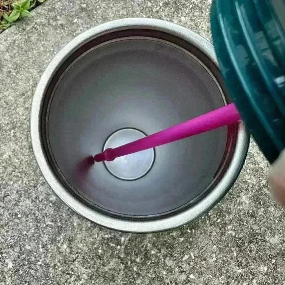 Starbucks HAWAII COLLECTION Palm Leaf Tropical Fruit Stainless 24oz Tumbler - Picture 3 of 5